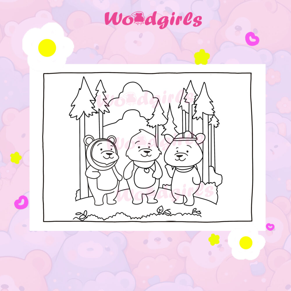 'Bear Adventure' Coloring Book