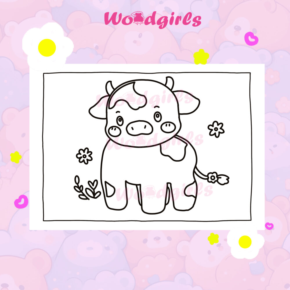 'Lucy Cow' Coloring Book