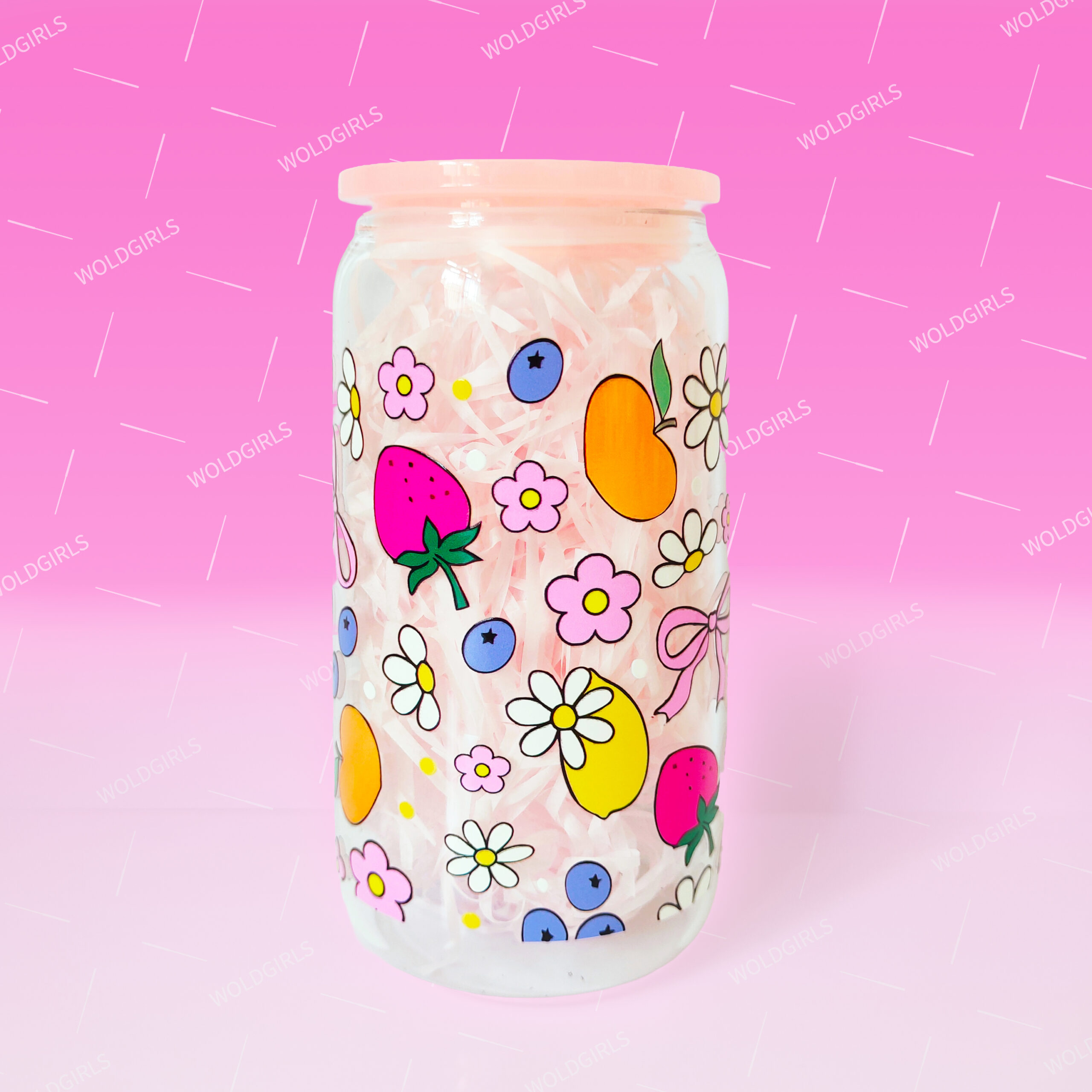 Spring Clear 16 oz Glass Cup Spring Clear 16 oz Glass Cup