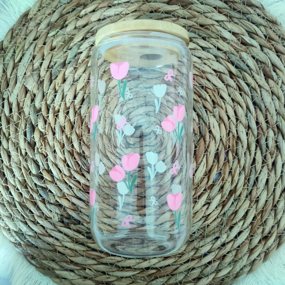 Tulip Clear 16 oz Glass Cup