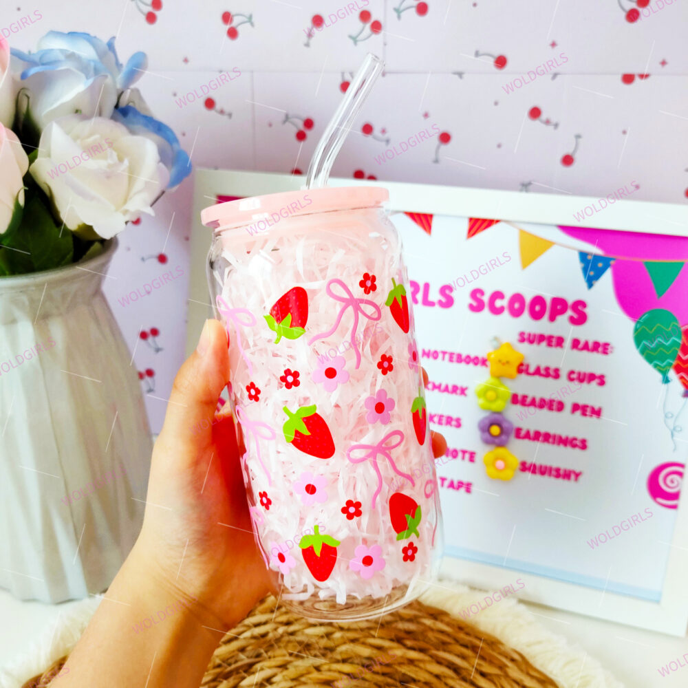 Sweet Clear 16 oz Glass Cup