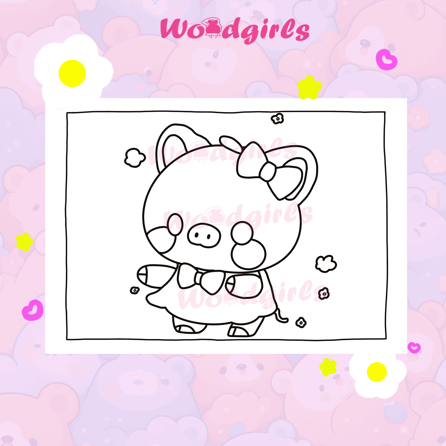 'Anne Pig' Coloring Book