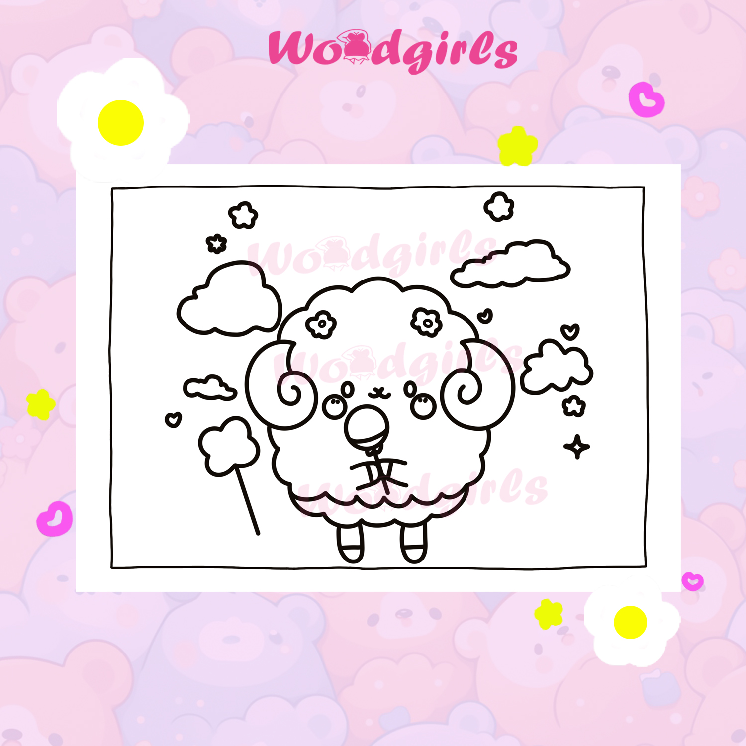 'Sweet Sheep' Coloring Book